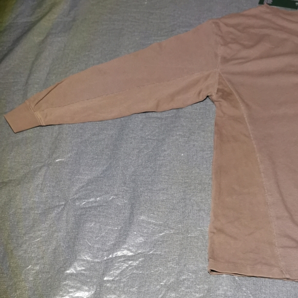 WILD FABLE Men's Small light brown long sleeved shirt waffle tan beige - Picture 11 of 11